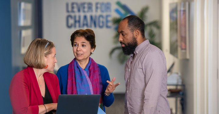 Cross-team collaboration at Lever for Change